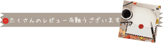 いただいたレビュー紹介